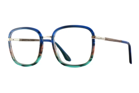 Glasses Wood Fellas SERENO (11129 walnut/blue/gold)
