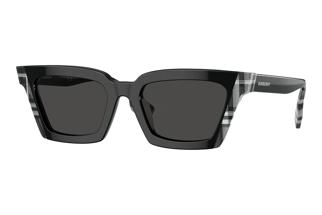 Burberry   BE4392U 405187 Dark GreyBlack/Check White Black