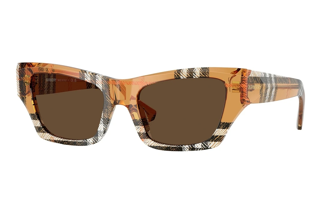 Burberry   BE4441U 414673 Dark BrownCheck Sand