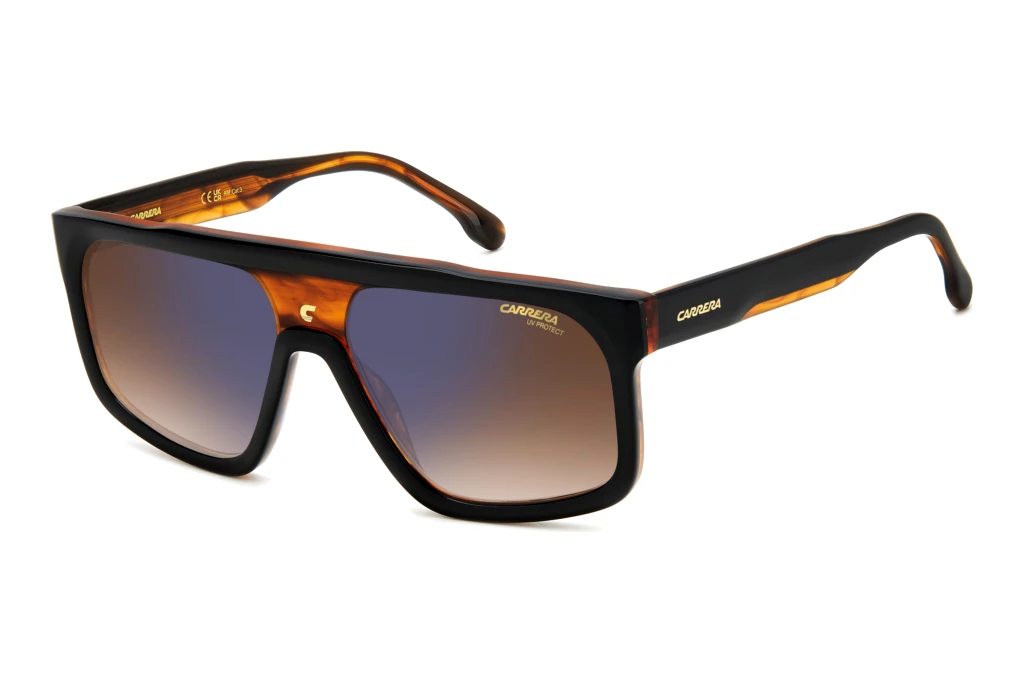 Carrera   CARRERA 1061/S 37N/A8 BROWN SHADED BLUE MIRRORSCHWARZ