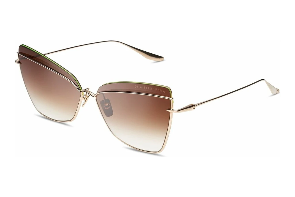 DITA   DTS-531 01 DARK BROWN TO CLEARWHITE GOLD