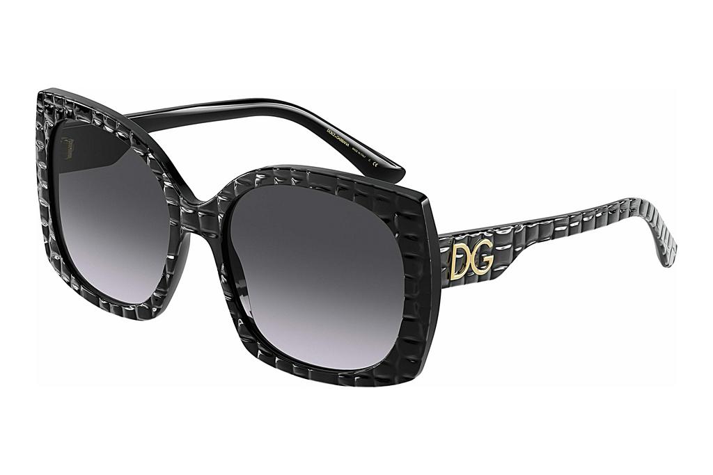 Dolce & Gabbana   DG4385 32888G LIGHT GREY GRADIENT BLACKBLACK TEXTURE COCCO