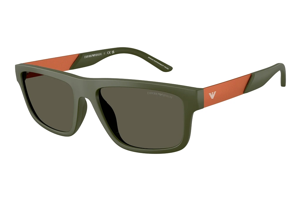 Emporio Armani   EA4244U 618471 Dark BrownMatte Green