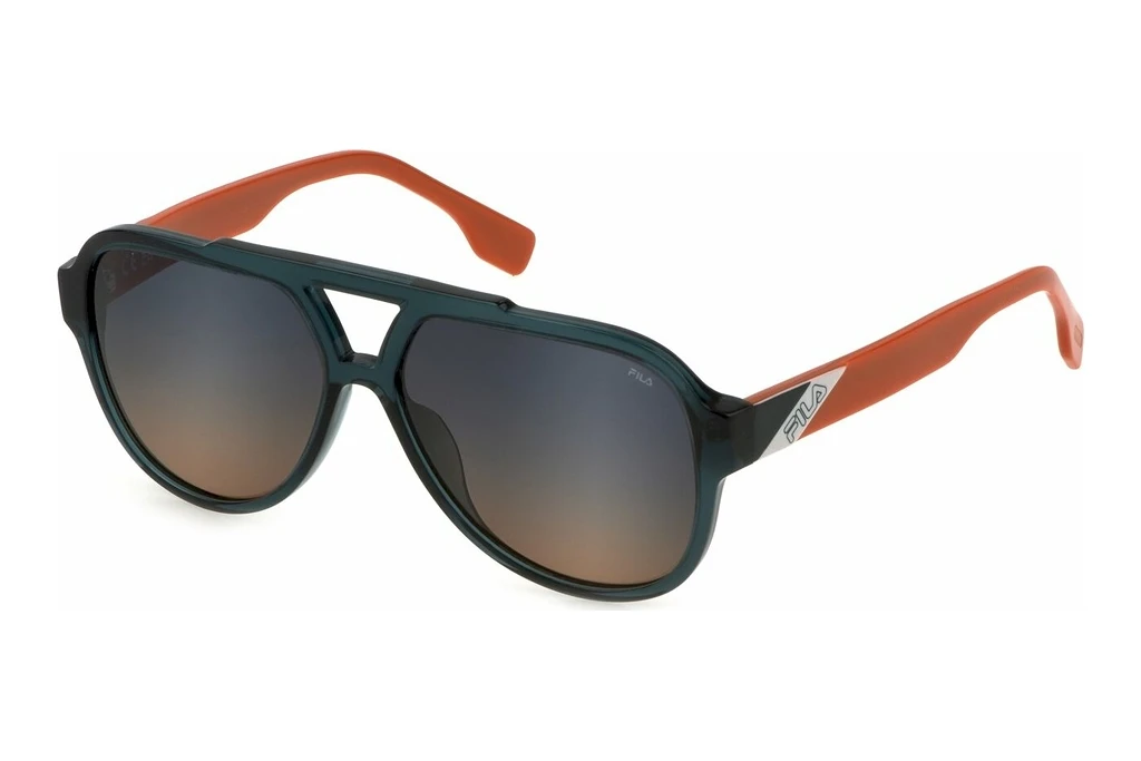 Fila   SFI459 0J80 BLUE GRADIENT ORANGETRANSP.PETROLEUM GREEN