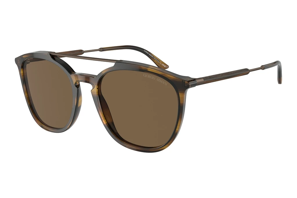 Giorgio Armani   AR8198 603773 Dark BrownStriped Brown