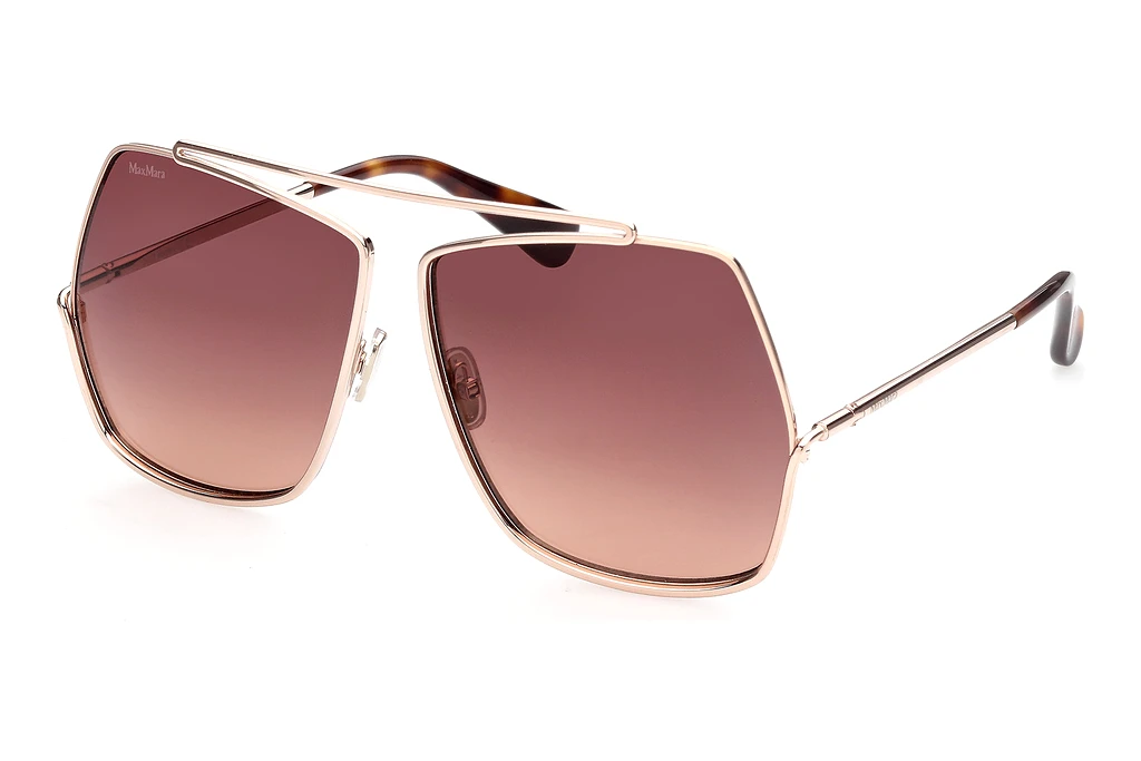 Max Mara   MM0006 28F braun verlaufendGlänzend Rose Gold