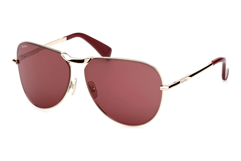 Max Mara   MM0134 32S bordeauxGlänzend Blassgold