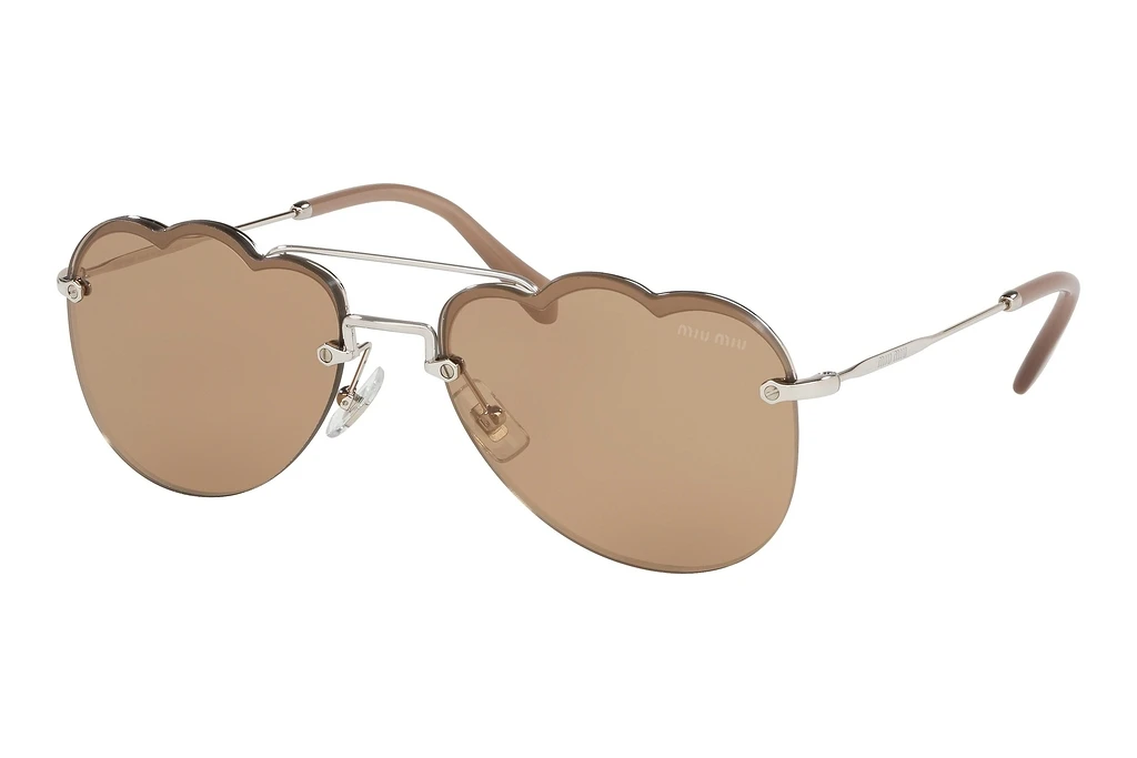 Miu Miu   MU 56US 1BC176 LIGHT BROWN MIRROR FLASH GOLDSILVER