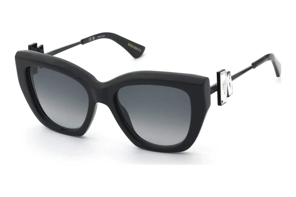 Nina Ricci   SNR438S 700S SMOKE GRADIENT SMOKESHINY BLACK