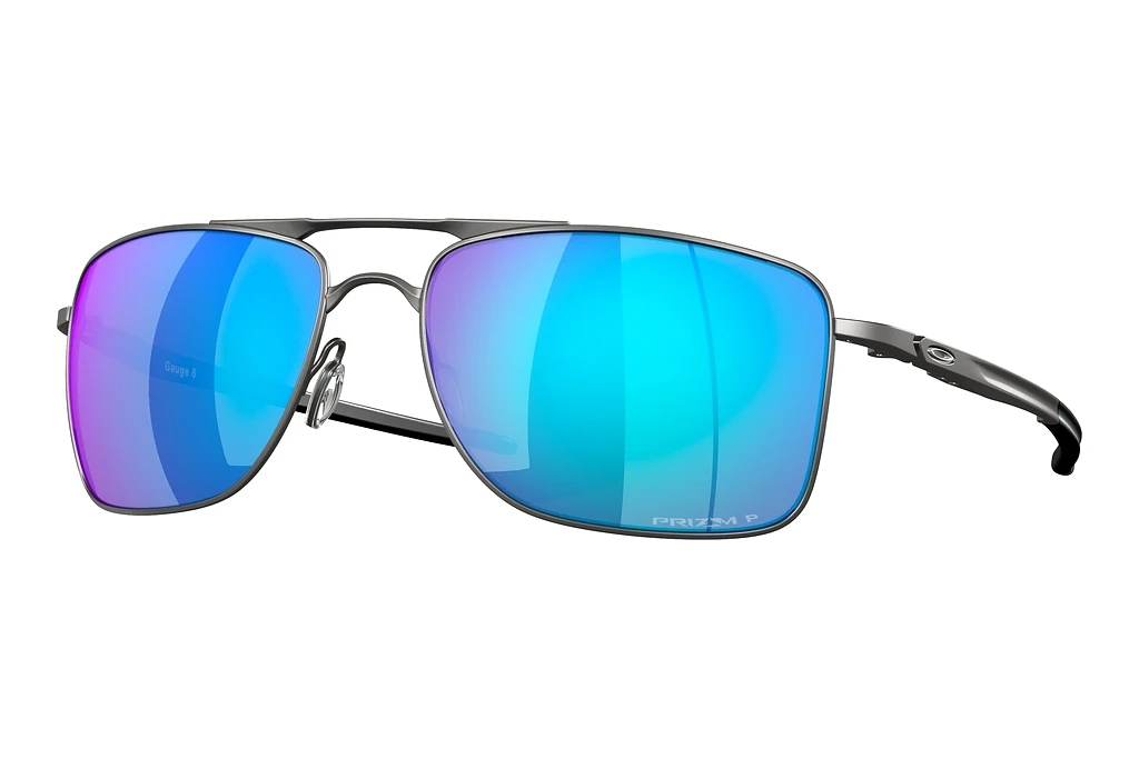 Oakley   OO4124 412406 Prizm Sapphire PolarizedMatte Gunmetal