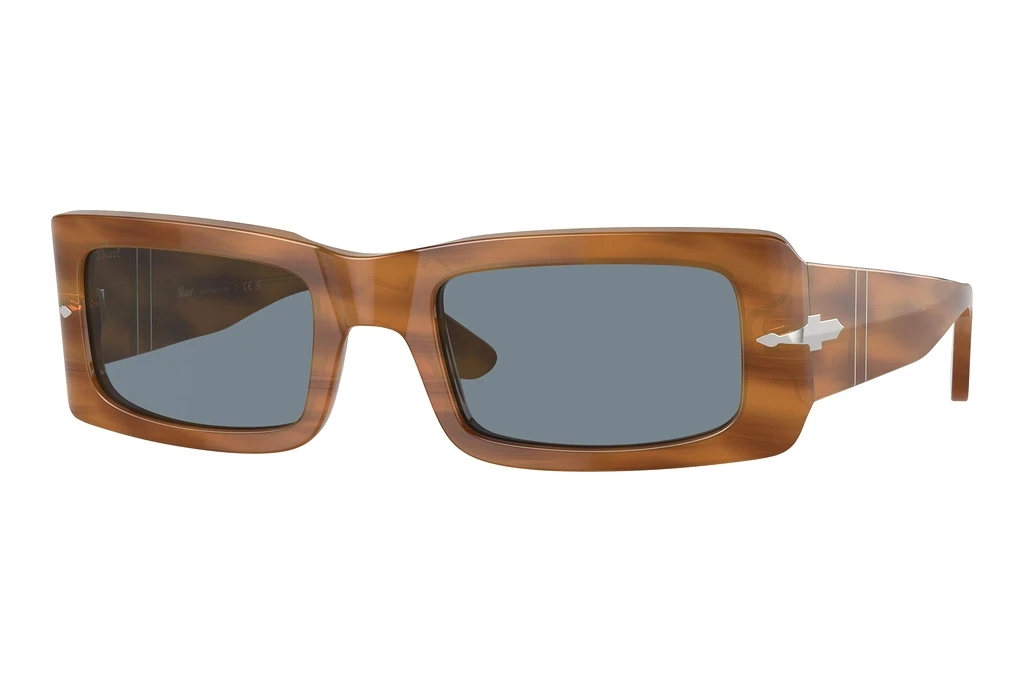 Persol   PO3332S 960/56 Light BlueStriped Brown