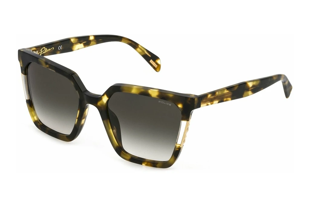 Police   SPLD33 0728 GREEN GRADIENTFANTASIA HAVANA MIELE/NERO/OLIVA