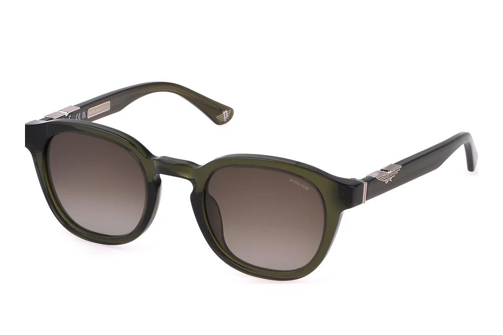 Police   SPLL82 02GN BROWN GRADIENTSHINY TRANSP.GREEN