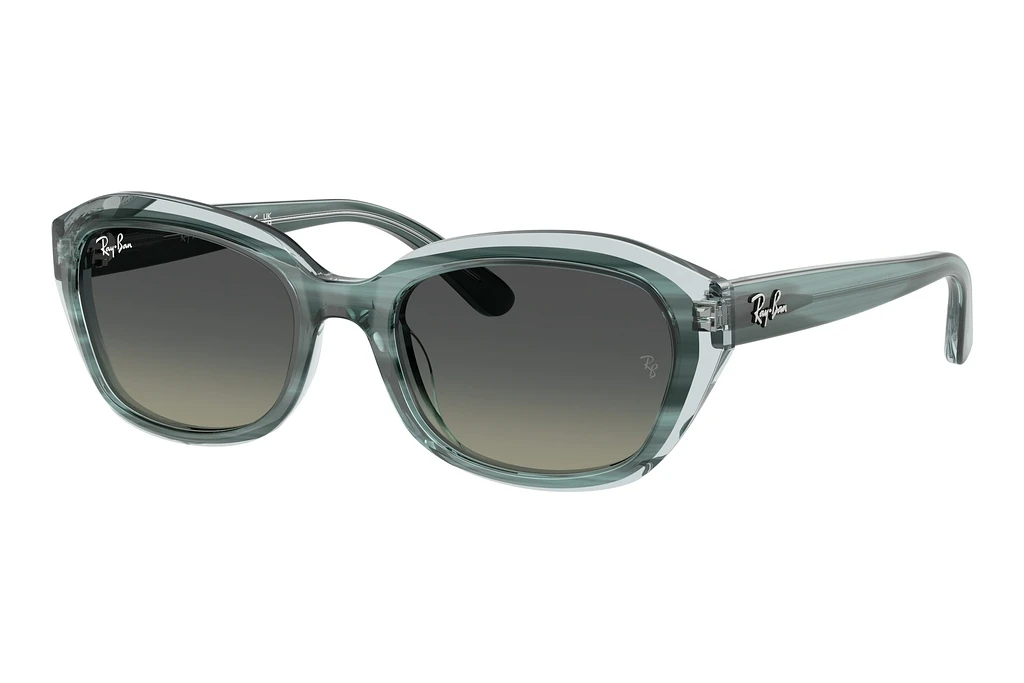 Ray-Ban Kids   RJ9081S 717511 Gradient GreyStriped Green On Transparent Green