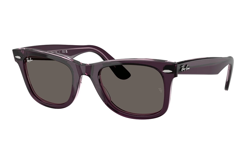 Ray-Ban   RB2140 1447B1 Dark GreyViolet On Transparent Pink