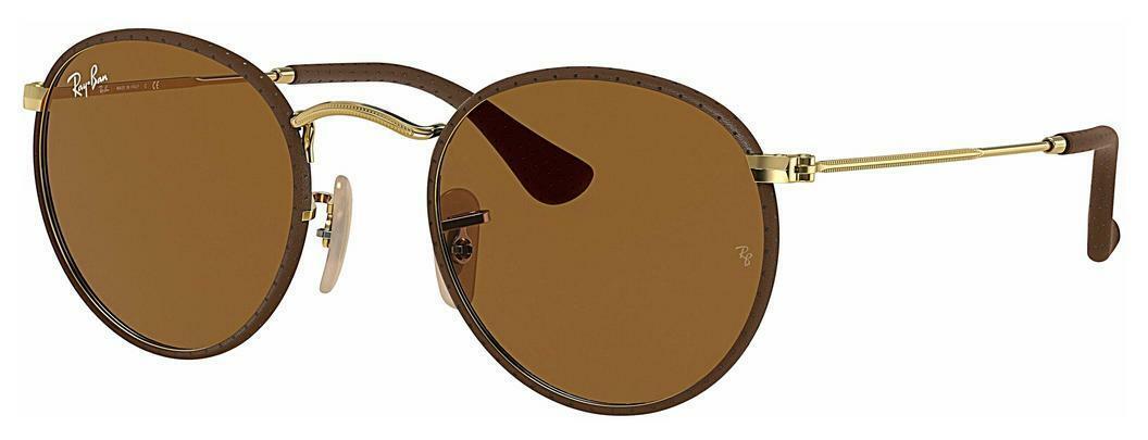 Ray-Ban   RB3475Q 9041 B-15 BROWNLEATHER BROWN ON ARISTA