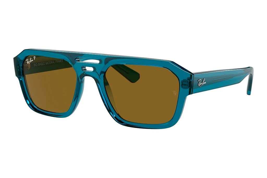 Ray-Ban   RB4397 668383 Dark BrownTransparent Light Blue