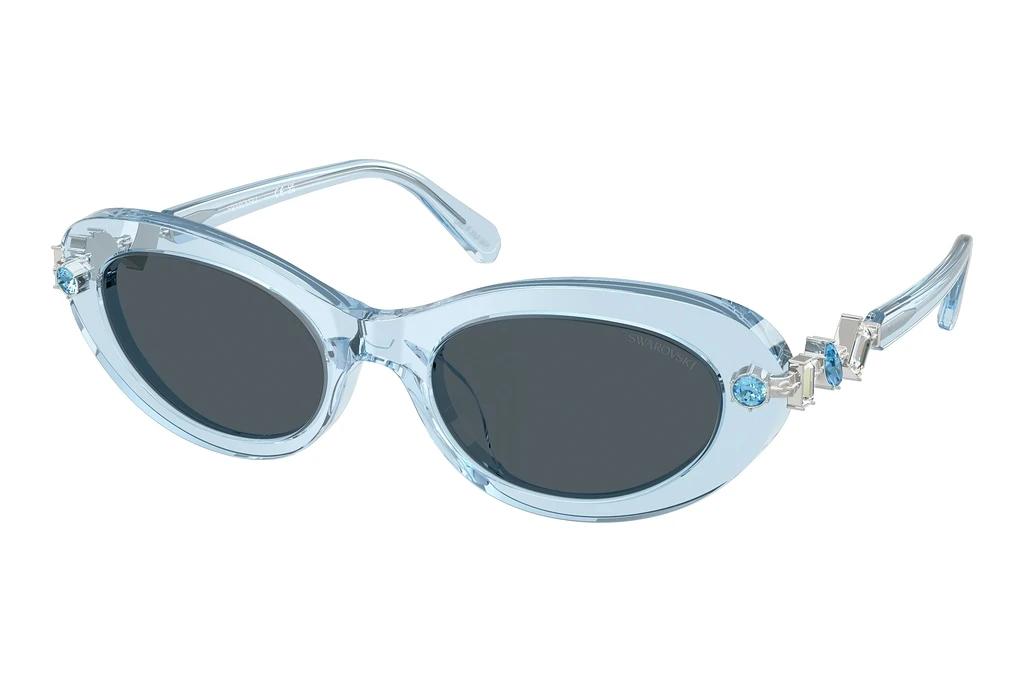 Swarovski   SK6042 107887 Dark GreyTransparent Light Blue