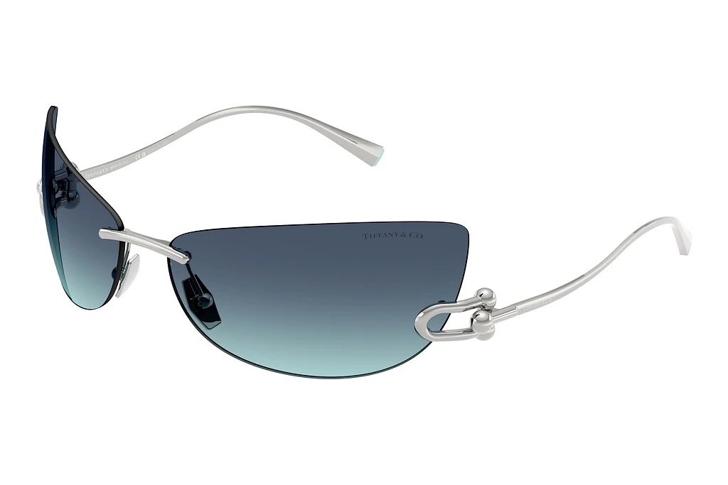 Tiffany   TF3112K 62139S Azure Gradient BlueSilver Gold Plated