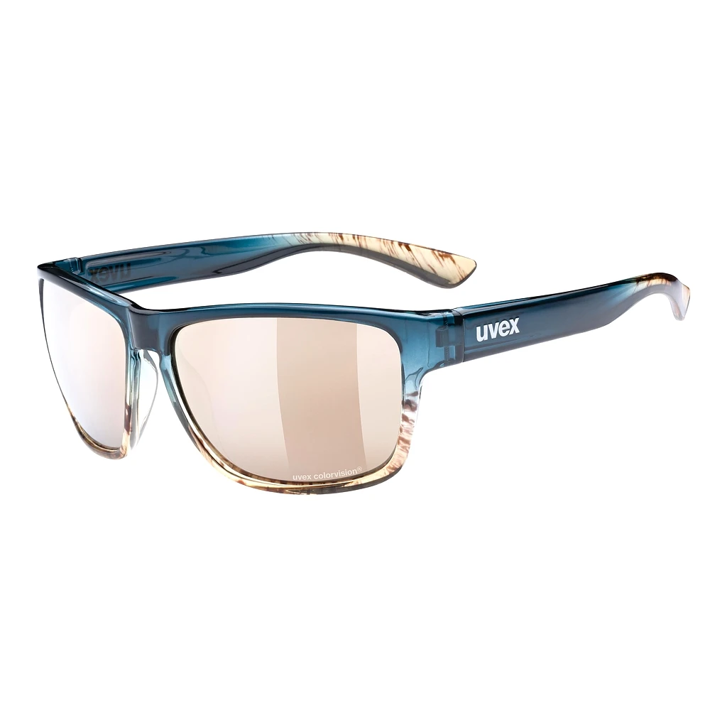 UVEX SPORTS   LGL 36 CV peacock sand mirror champagnerpeacock sand
