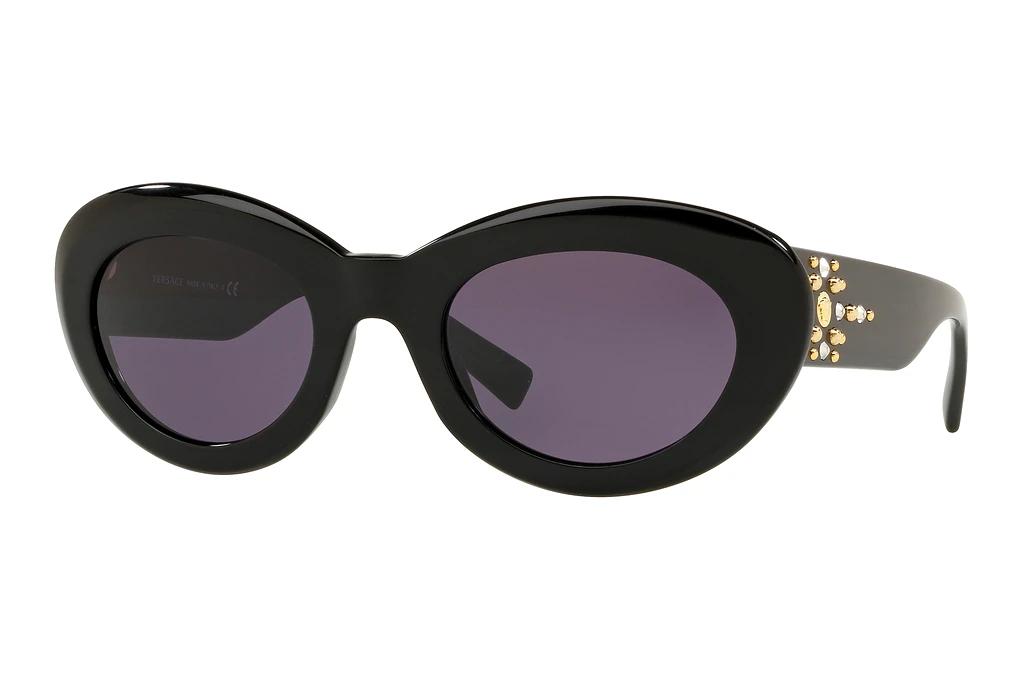 Transparent Beige Frame Light Brown VE4355B-52885A-52 Versace VE4355B Sunglasses 52885A-52