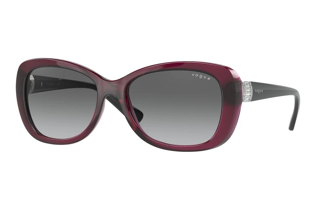 Vogue Eyewear   VO2943SB 298911 Grey GradientTransparent Dark Cherry