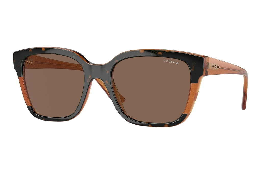 Vogue Eyewear   VO5558S 313473 Dark BrownHavana/Transparent Brown Glitter