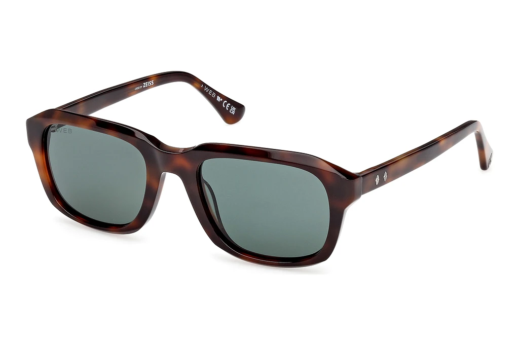 Web Eyewear   WE0389 52N grünDunkel Havanna