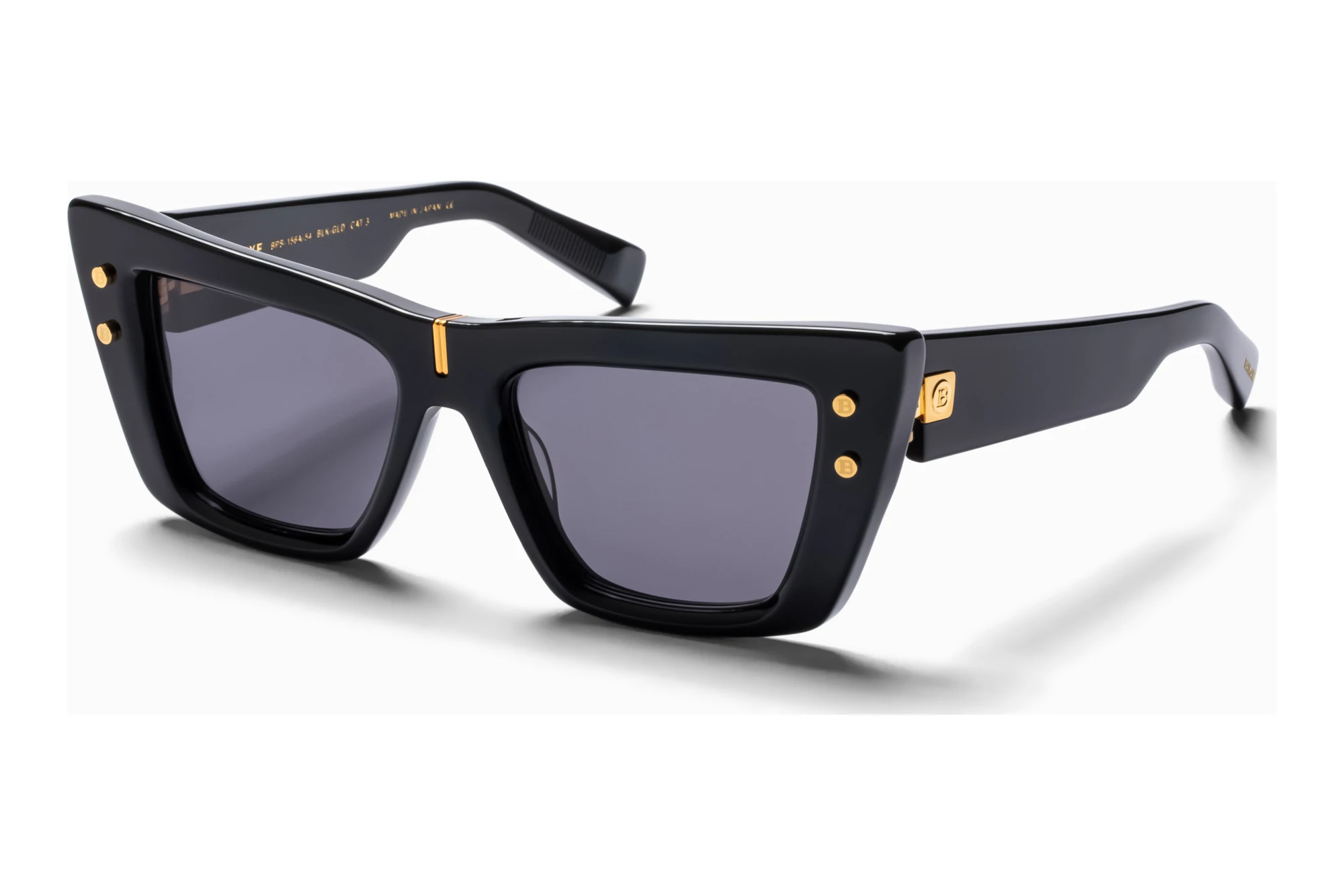 Balmain Paris   BPS-156 A Dark Grey - ARBlack - Gold w