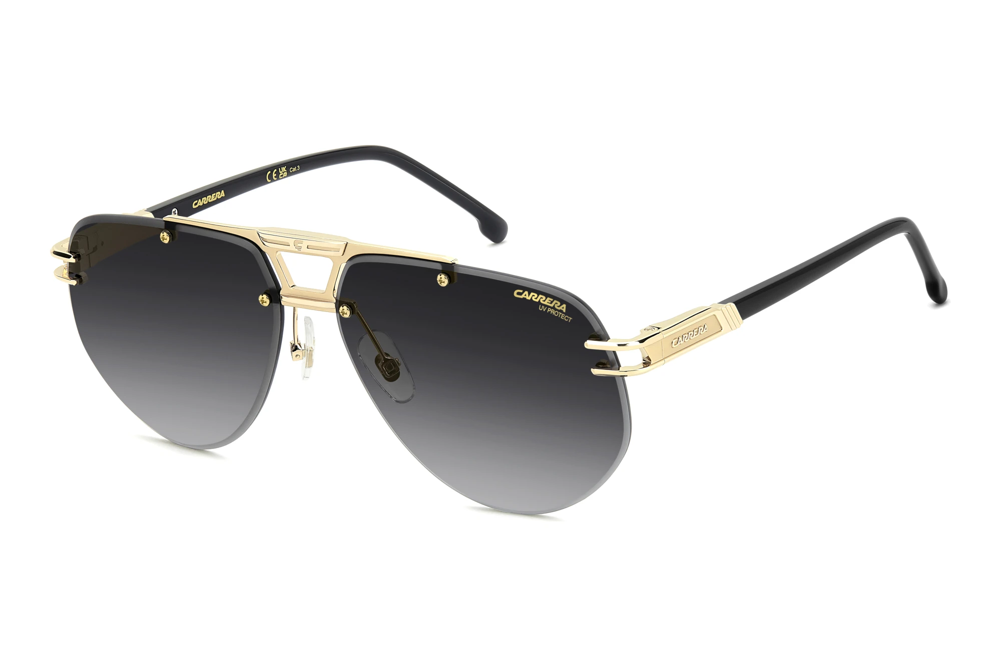 Carrera   CARRERA 1087/S RHL/9O DARK GREY SHADEDGOLD BLACK 2