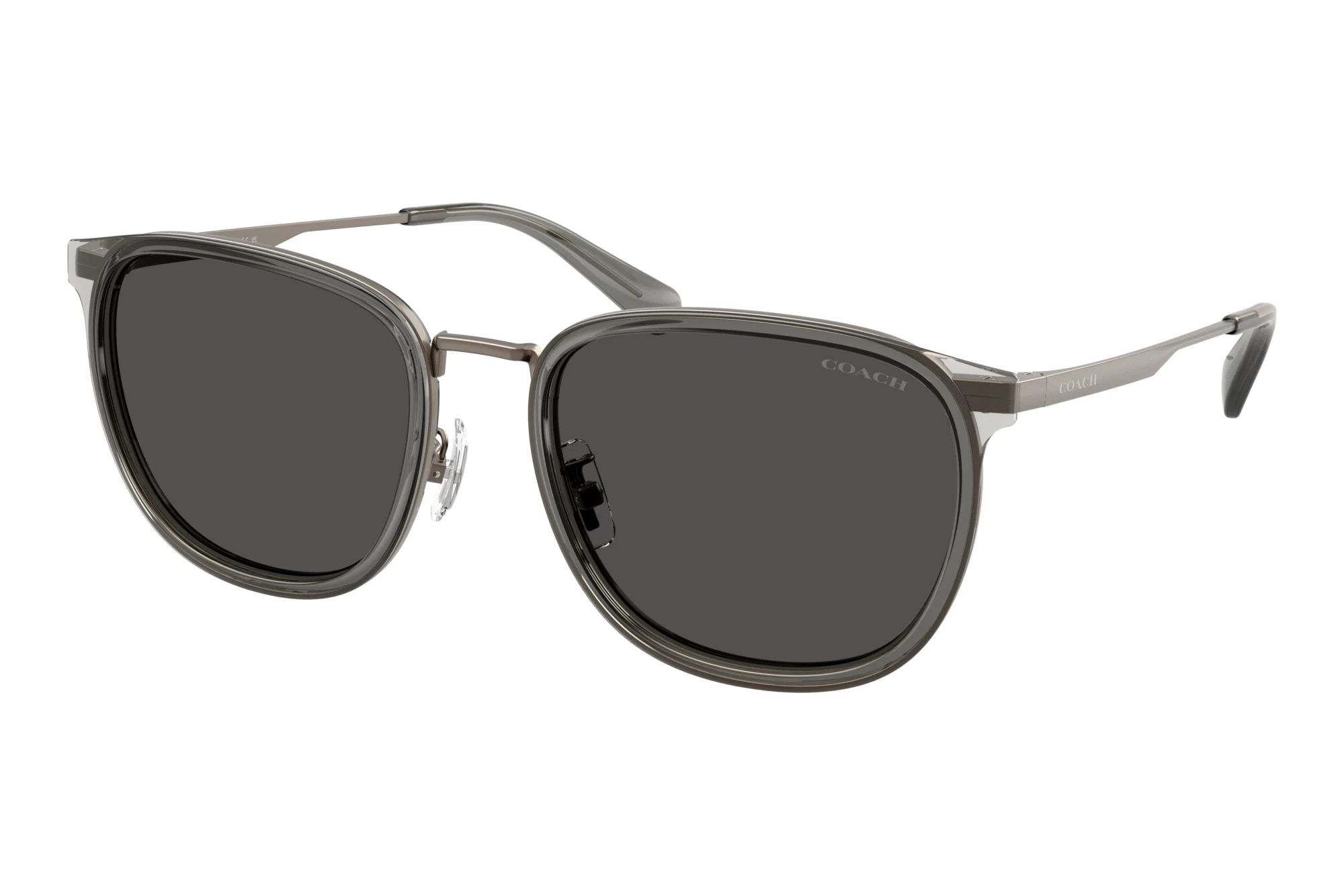 Coach   HC7195 947287 Grey SolidSatin Gunmetal/Grey