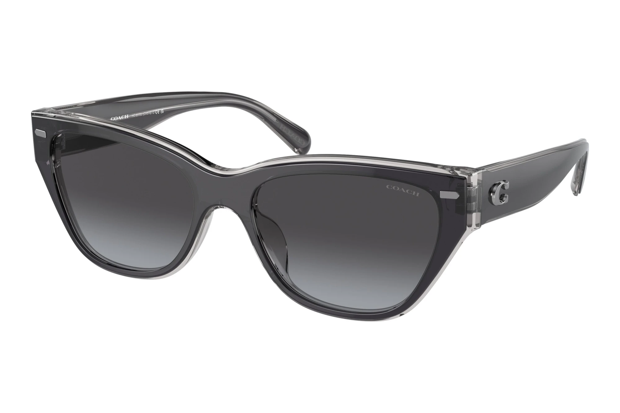 Coach   HC8370U 57458G Grey GradientBlack/Transparent Grey