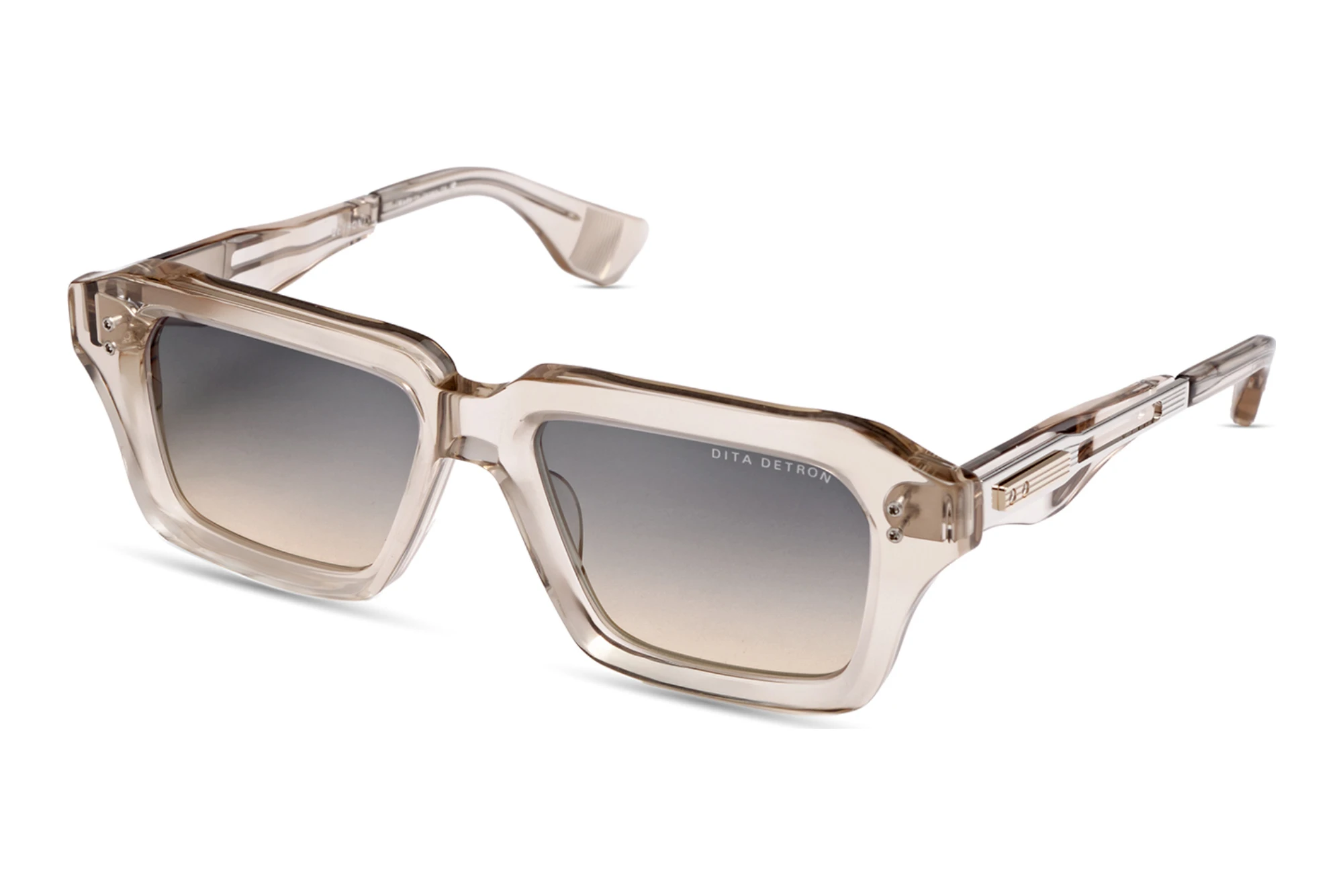 DITA   DTS-459 03A GREY TO APRICOT GRADIENTKHAKI CRYSTAL - SILVER