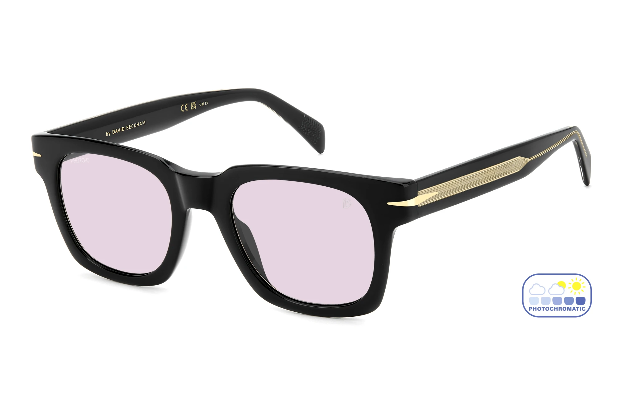 David Beckham   DB 7160/S 807/KE VIOLET TO GREY PHOTOCHROMATICBLACK
