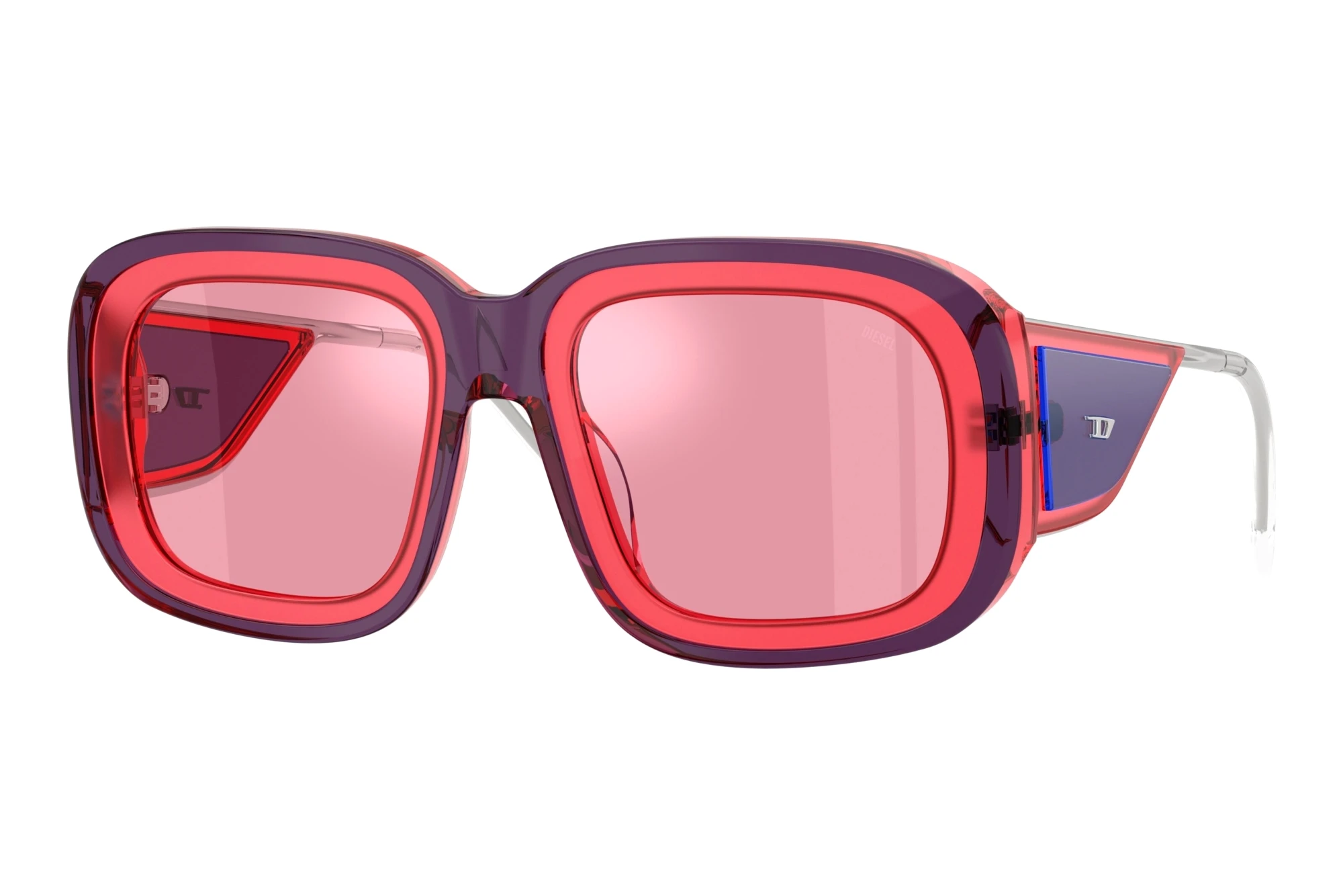 Diesel   DL2015U 204930 Pink Mirror Internal SilverPink Transparent