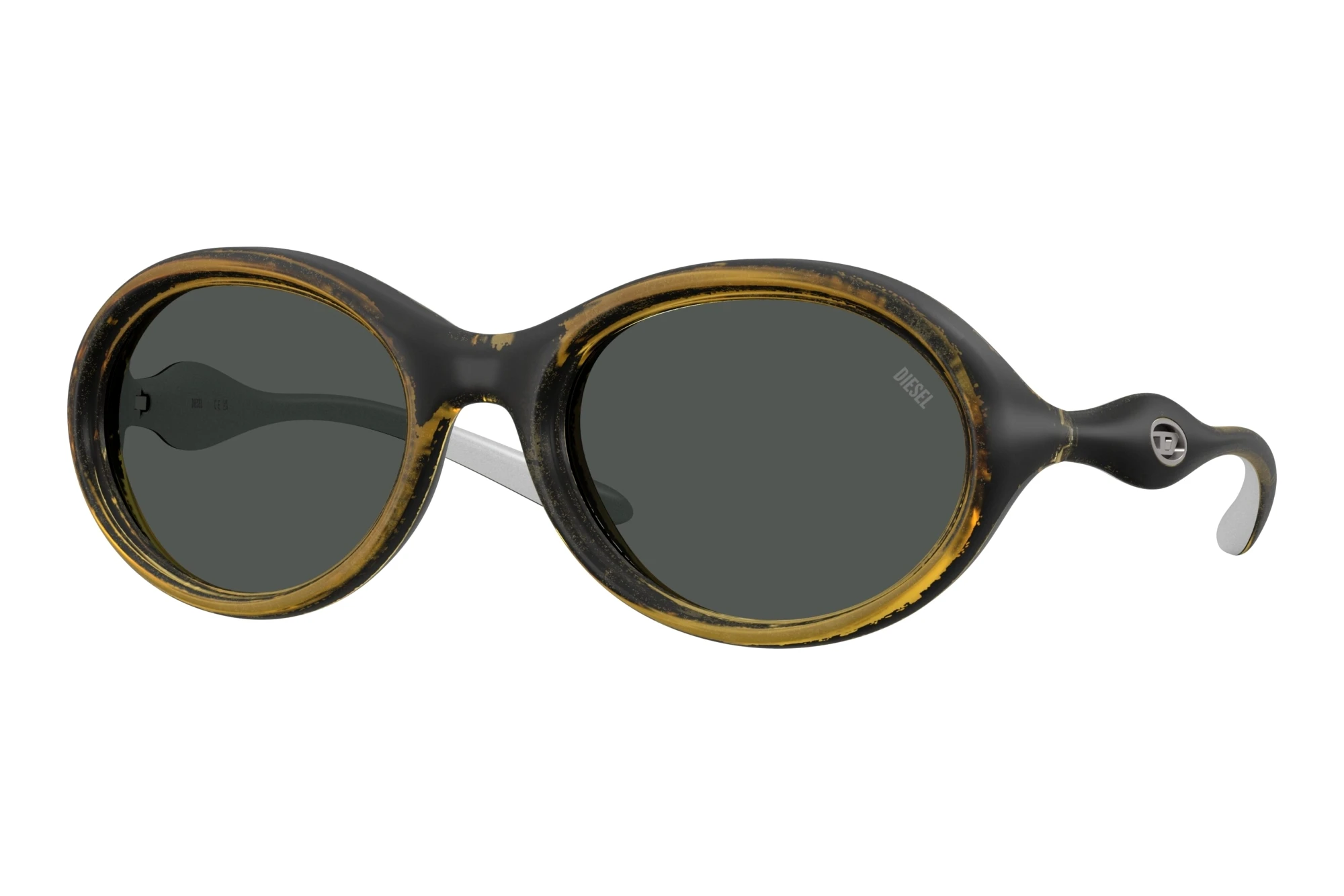Diesel   DL3009U 203087 Dark GreyYellow Metallic