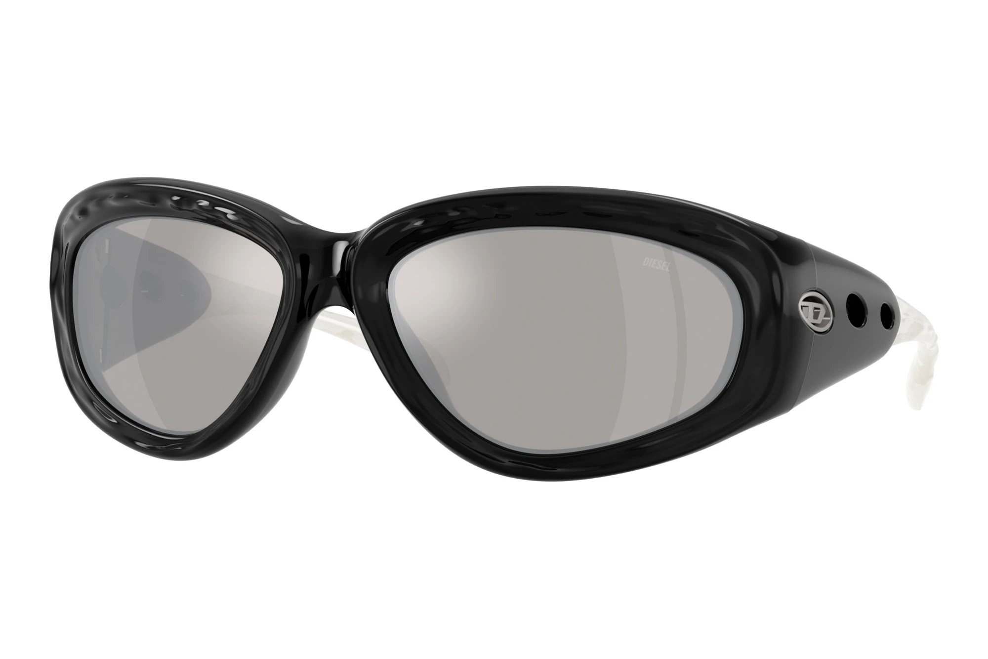 Diesel   DL3015U 20016G Light Grey Mirror SilverCrystal/Black