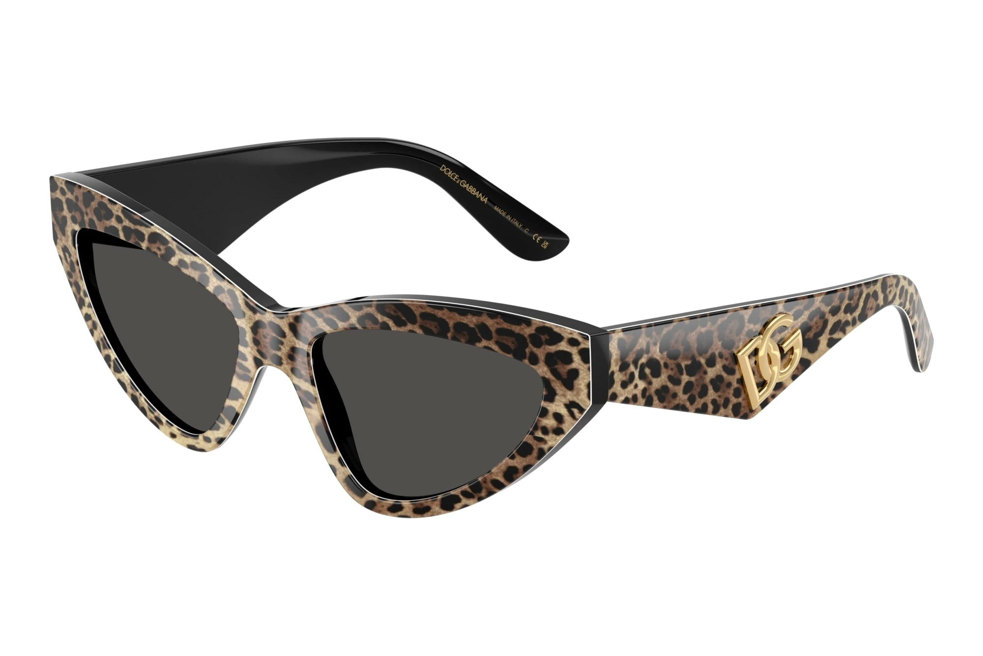 Dolce & Gabbana   DG4439 316387 Dark GreyLeo Brown On Black