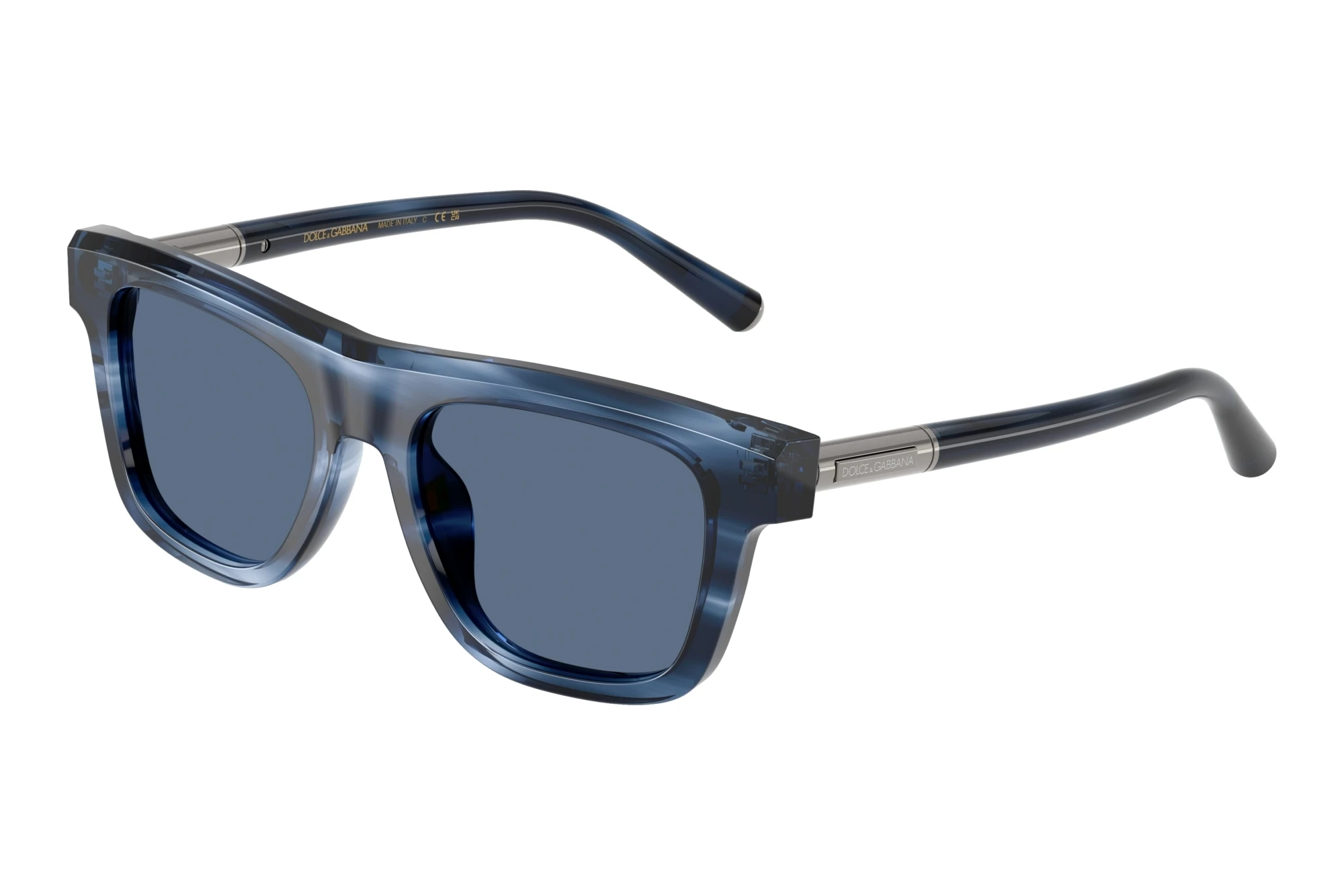 Dolce & Gabbana   DG4521 344880 Dark BlueStriped Blue