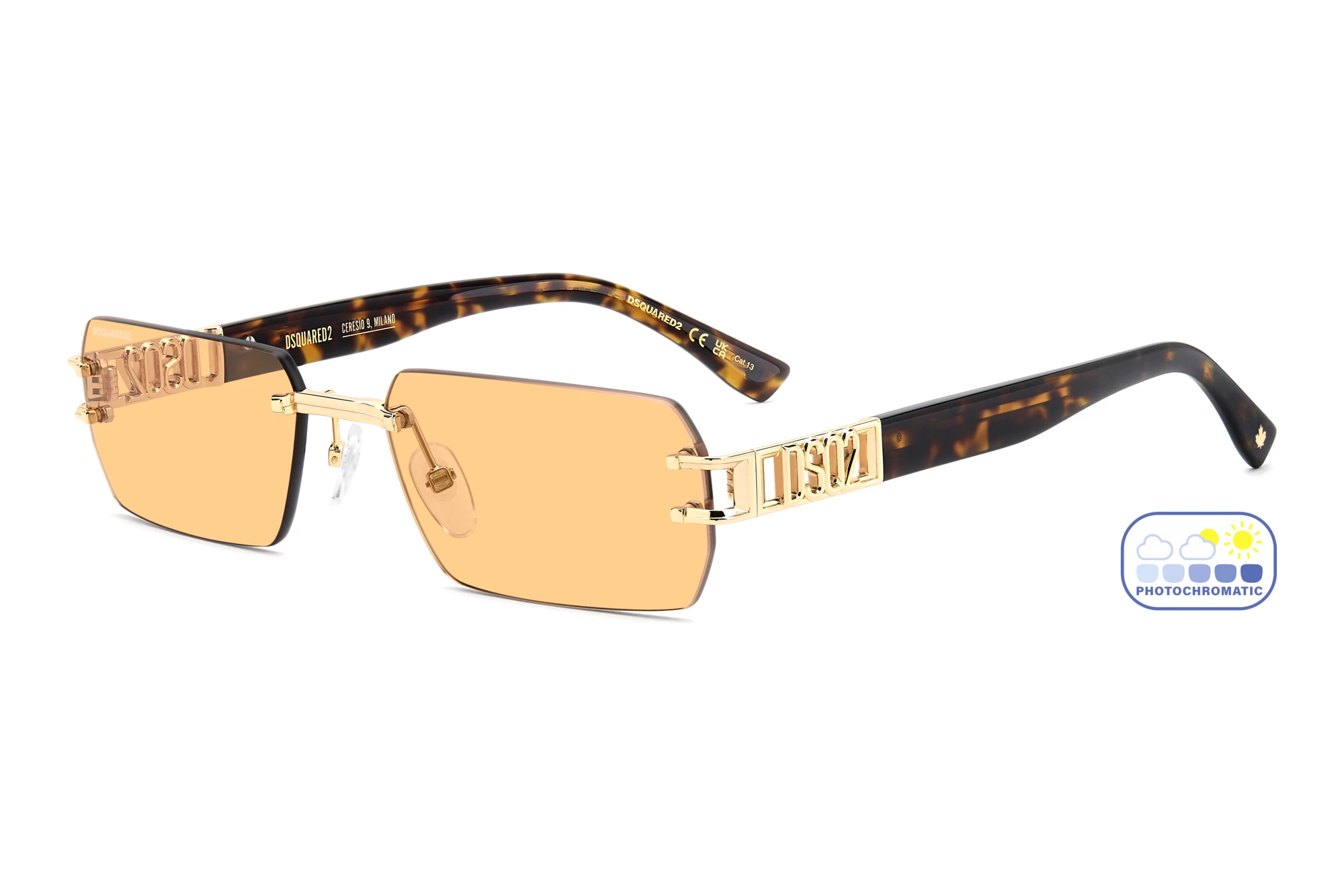 Dsquared2   D2 0189/S 000/N8 ORANGE PHOTOCHROMATICROSE GOLD