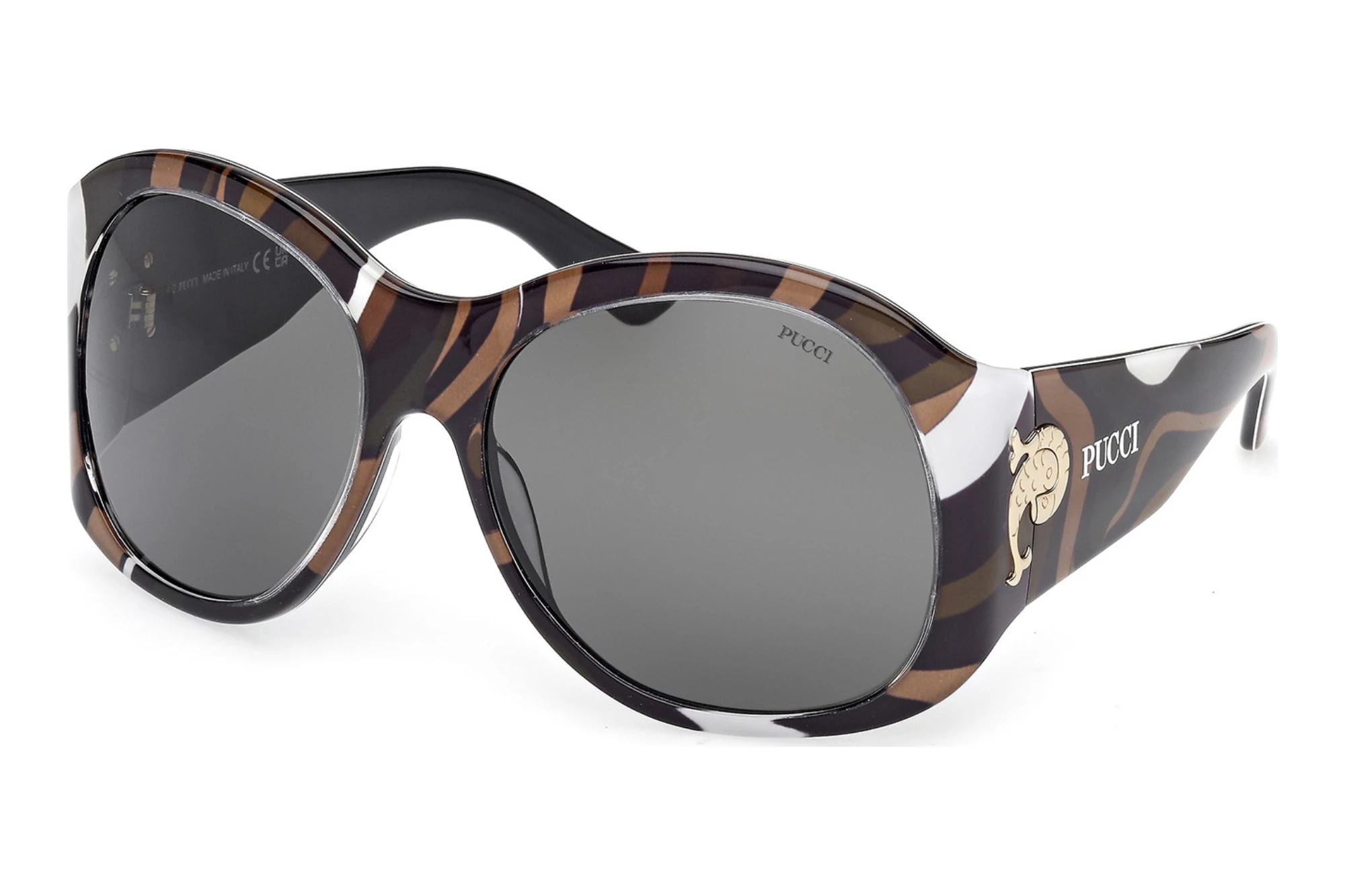 Emilio Pucci   EP0233 99B grauAnimalier/Muster