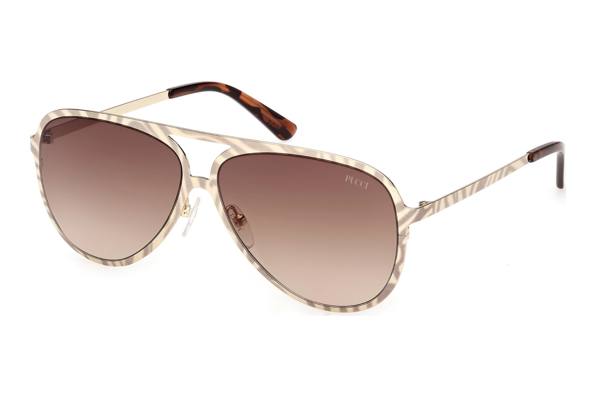 Emilio Pucci   EP0247 32F braun verlaufendGlänzend Blassgold