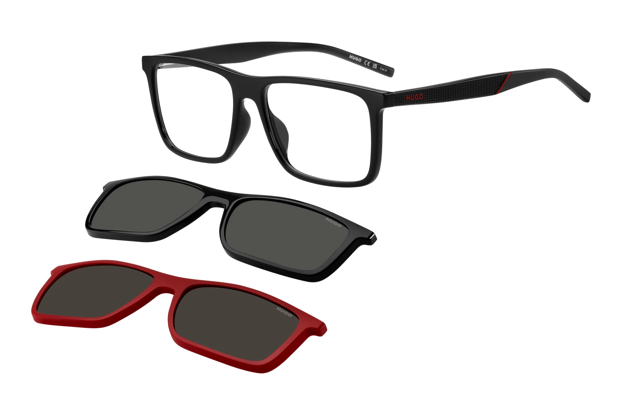 Hugo   HG 1331/G/CS2 OIT/99 TRANSPARENTBLACK RED
