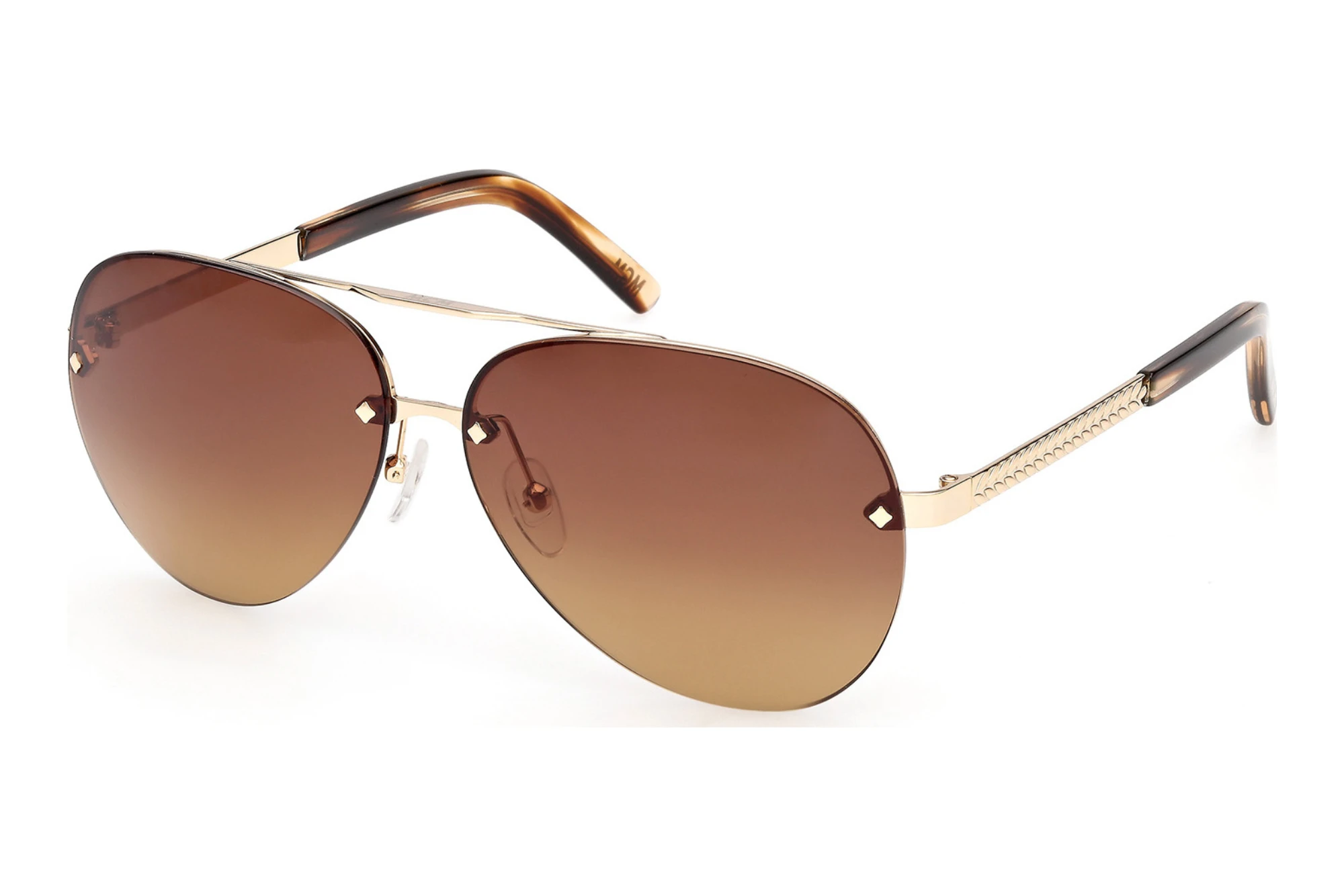 MCM Worldwide   MW0027-H 32F braun verlaufendGlänzend Blassgold