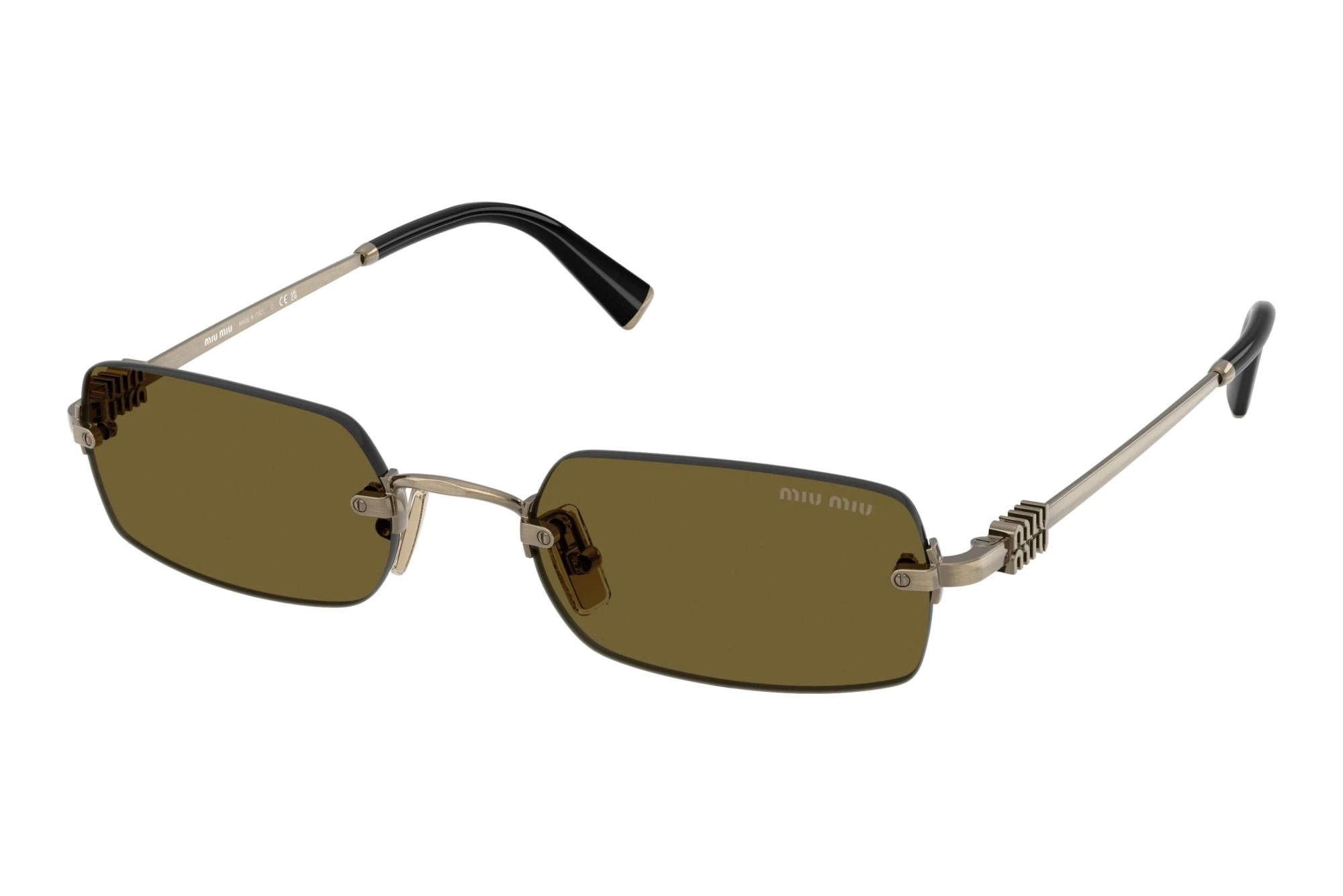Miu Miu   MU B50S 26C09Z Dark BrownOld Gold
