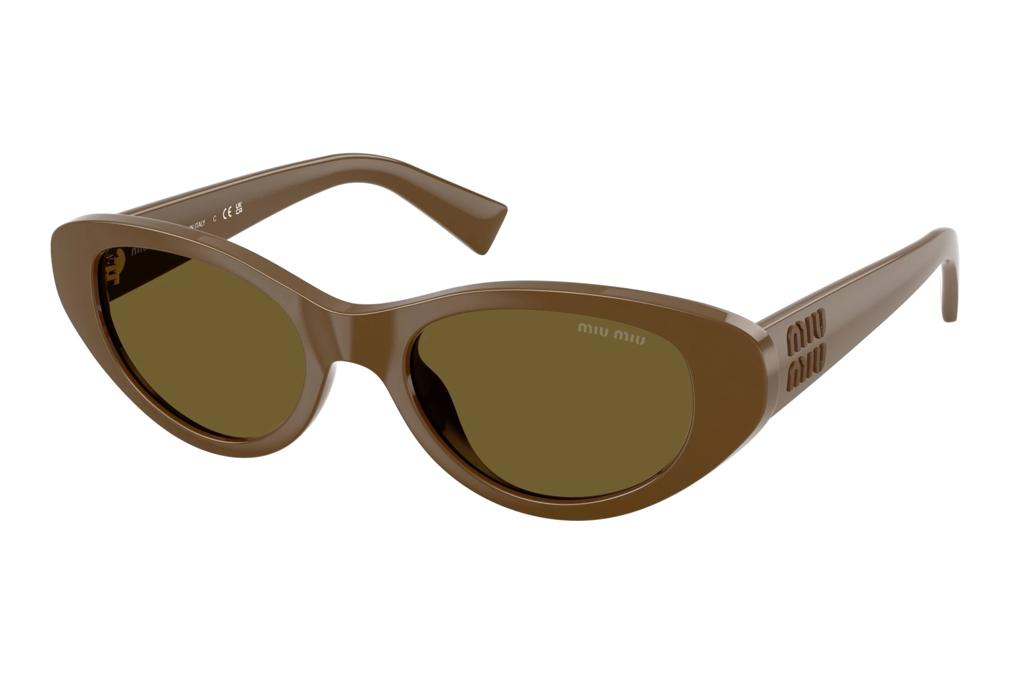 Miu Miu   MU C03SU 23R09Z Dark BrownMilitary Green