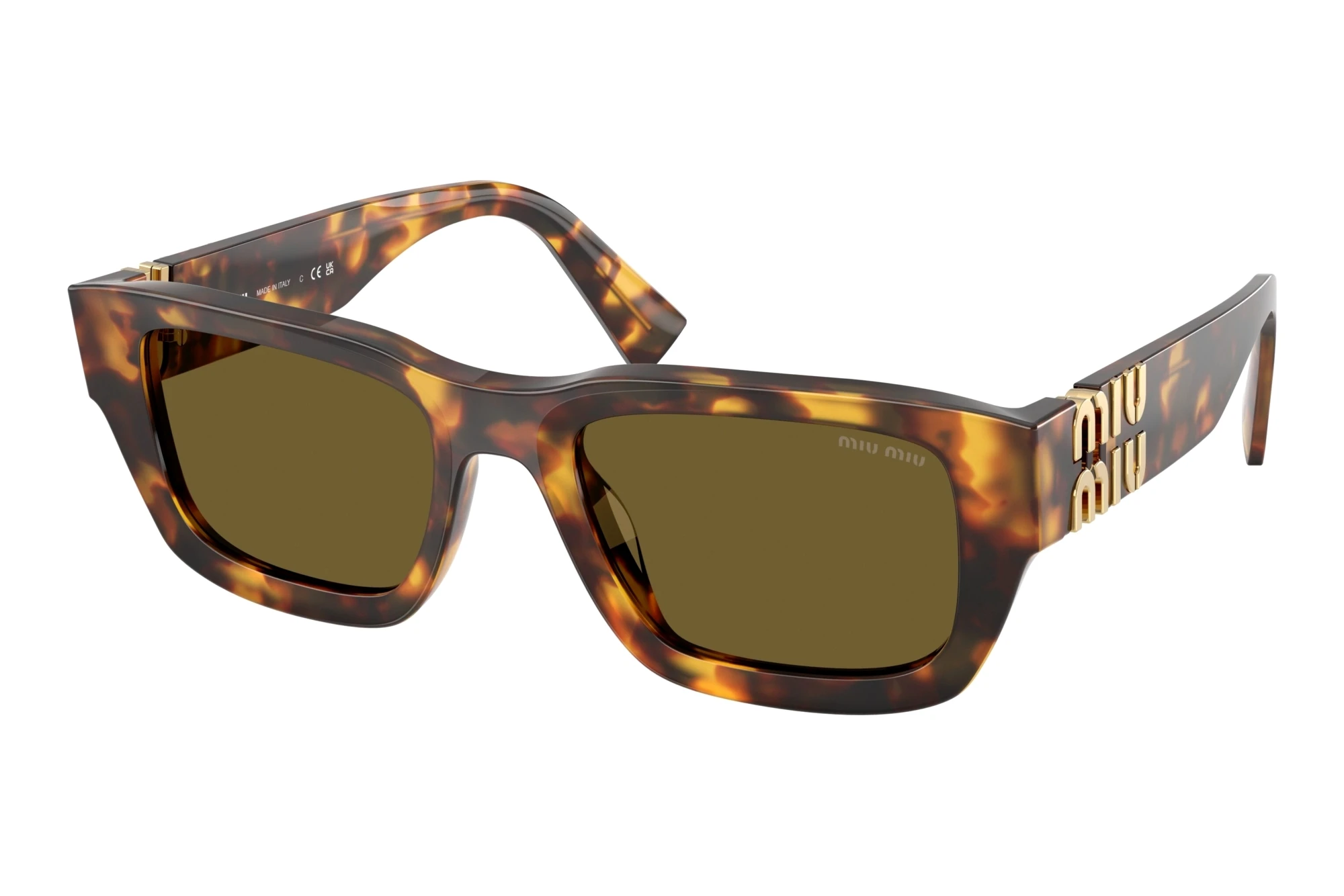 Miu Miu   MU C04S 14L09Z Dark BrownHoney Havana