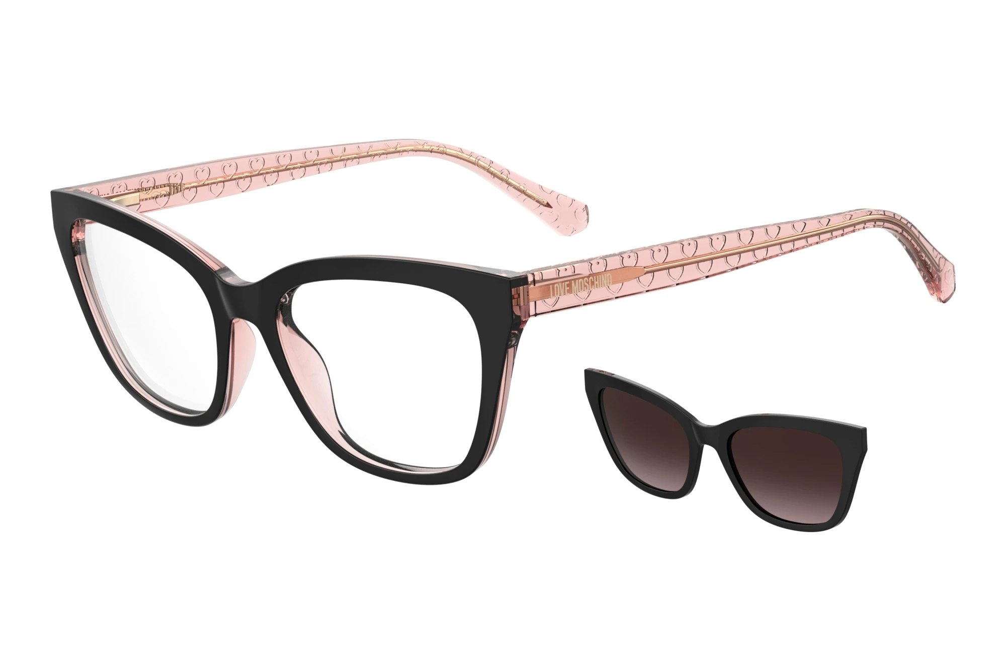 Moschino   MOL071/CS 3H2/HA BROWN SHADEDBLACK PINK