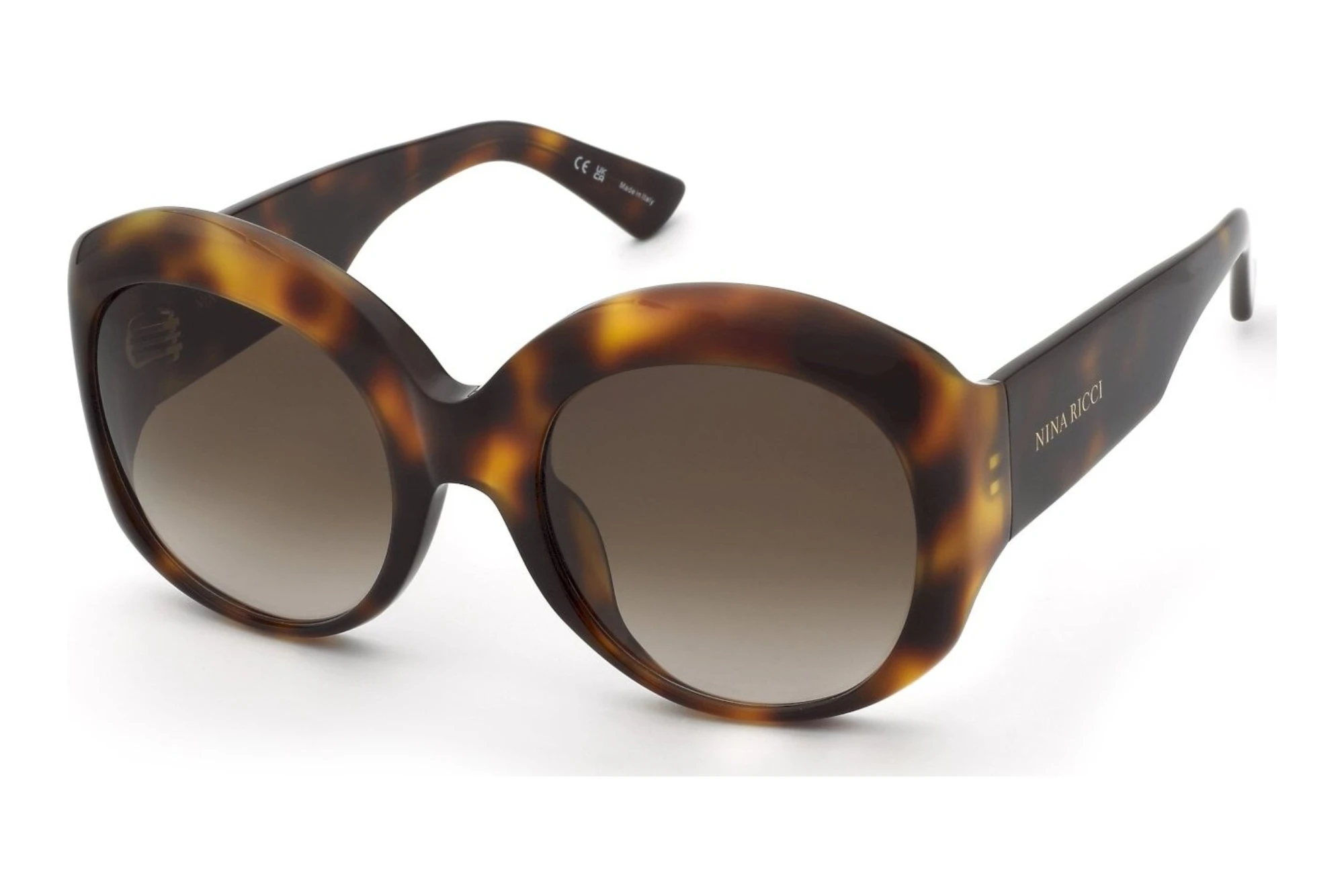 Nina Ricci   SNR440 0752 BROWN GRADIENTSHINY DARK HAVANA
