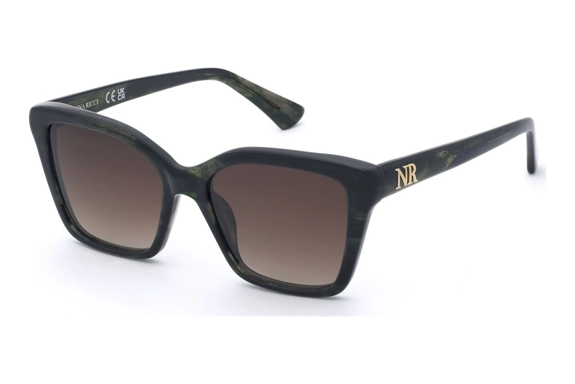 Nina Ricci   SNR479 0VBB BROWN GRADIENT POWDERGREEN FANTASY